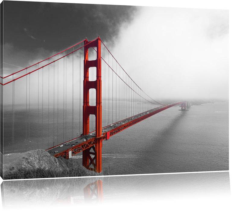 Pixxprint Golden Gate Bridge USA, Leinwandbild