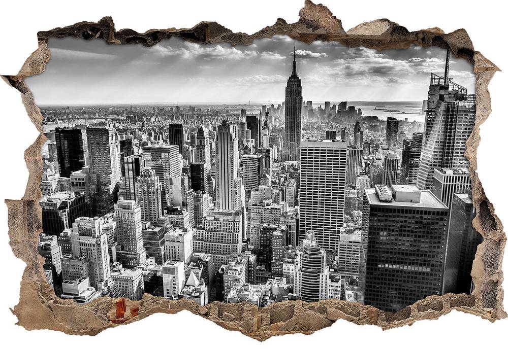 Pixxprint New York bei Tag, 3D Wandtattoo