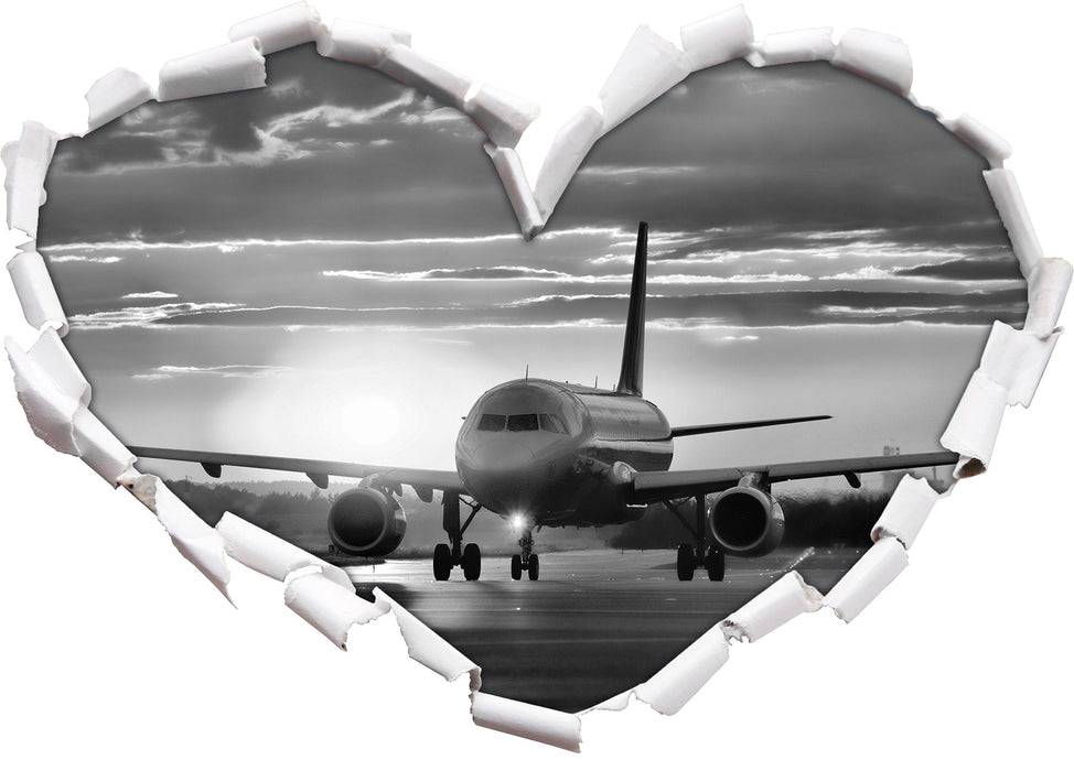 Pixxprint Landendes Flugzeug, 3D Wandtattoo Im Verkauf