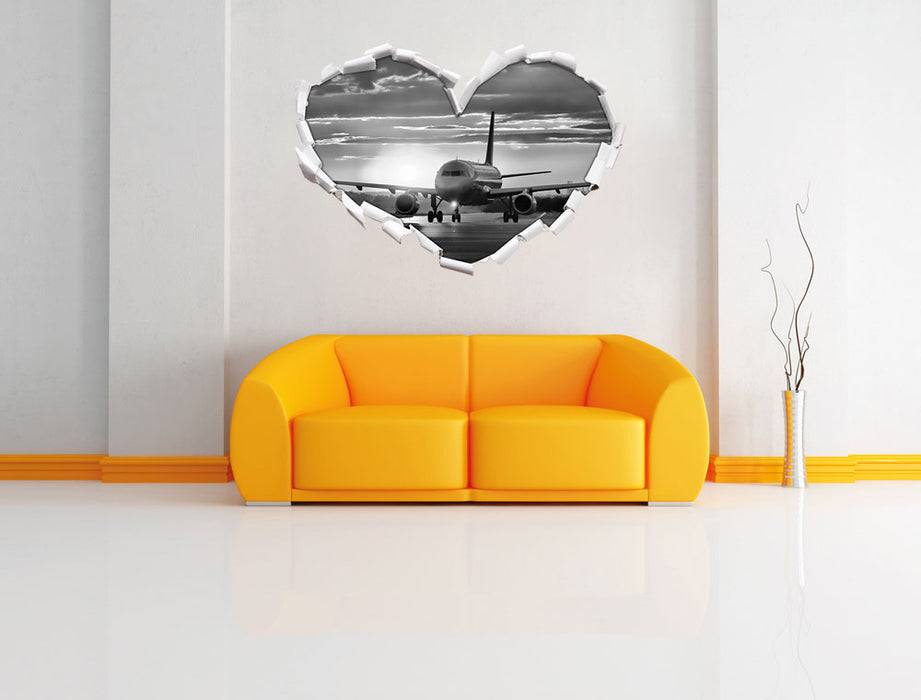 Pixxprint Landendes Flugzeug, 3D Wandtattoo Im Verkauf