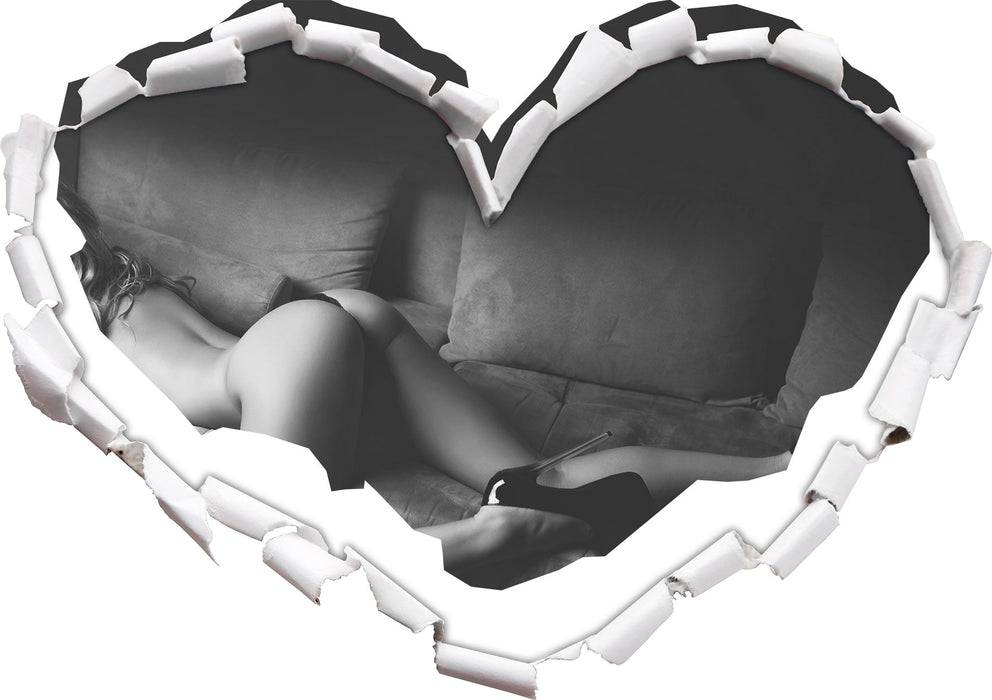 Pixxprint Frau mit sexy Po, 3D Wandtattoo 2025