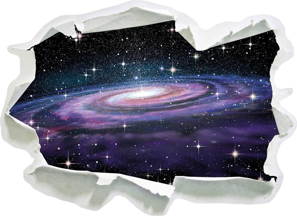 Pixxprint Spiralgalaxie im Weltall, 3D Wandtattoo Auslauf