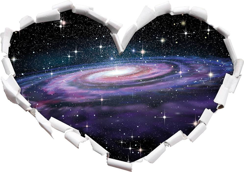 Pixxprint Spiralgalaxie im Weltall, 3D Wandtattoo Auslauf