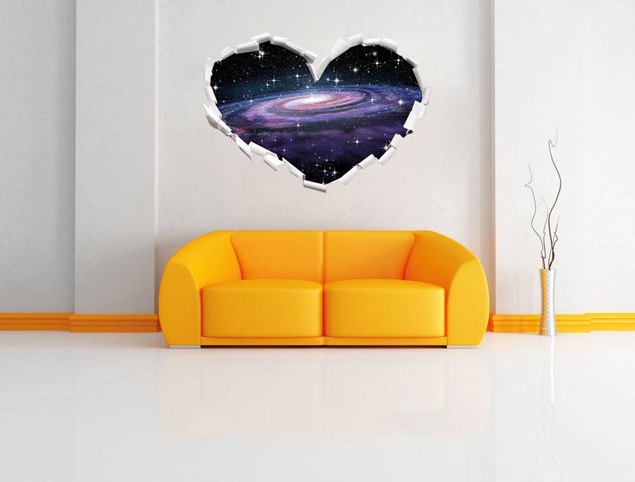 Pixxprint Spiralgalaxie im Weltall, 3D Wandtattoo Auslauf