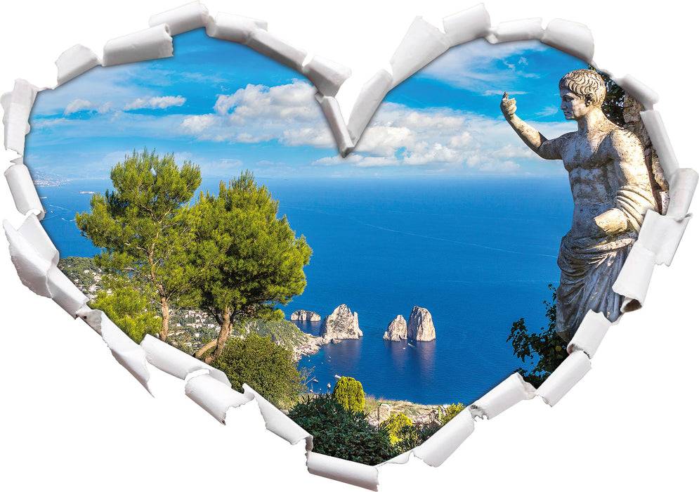 Pixxprint Insel Capri in Italien, 3D Wandtattoo Verkauf