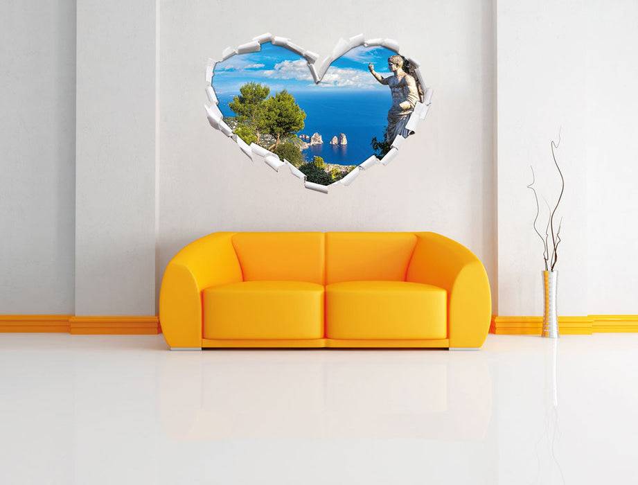 Pixxprint Insel Capri in Italien, 3D Wandtattoo Verkauf