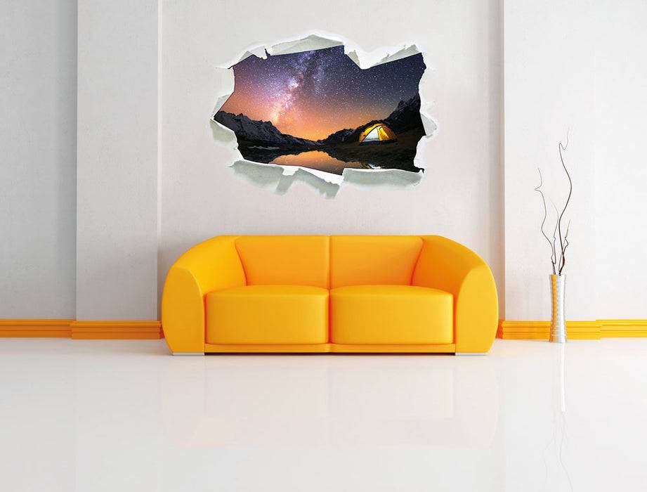 Pixxprint Zelten unter tausenden Sternen, 3D Wandtattoo Blitzverkäufe