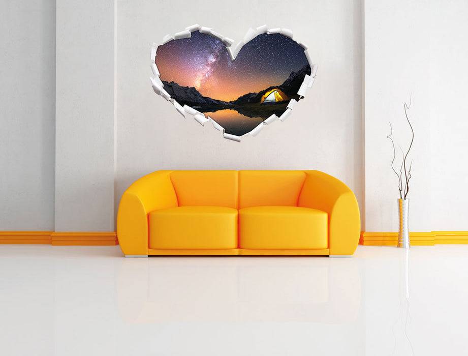 Pixxprint Zelten unter tausenden Sternen, 3D Wandtattoo Blitzverkäufe