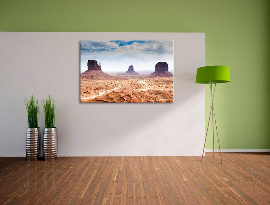 Pixxprint Monument Valley, Leinwandbild Sonderangebot