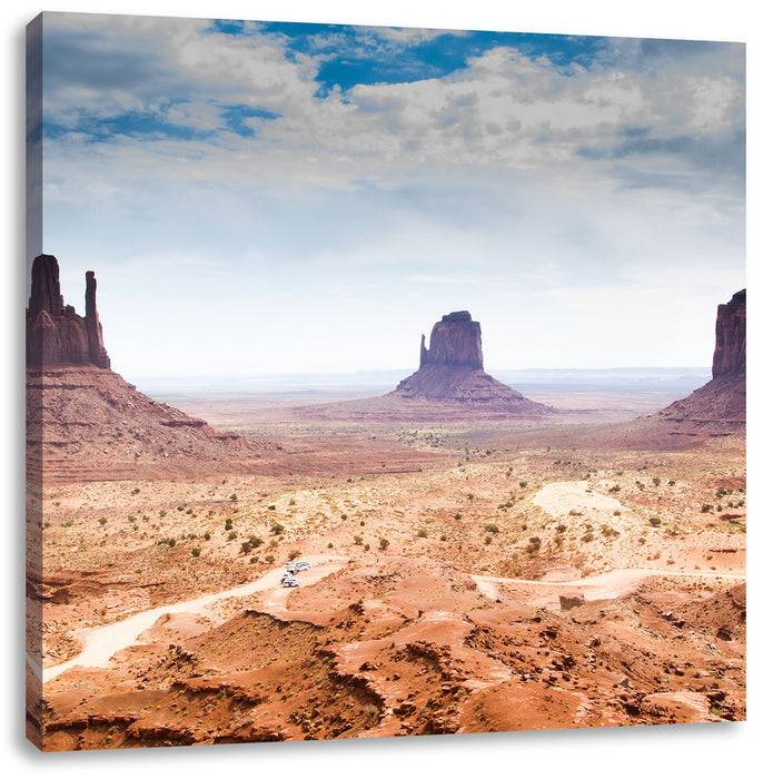 Pixxprint Monument Valley, Leinwandbild Sonderangebot