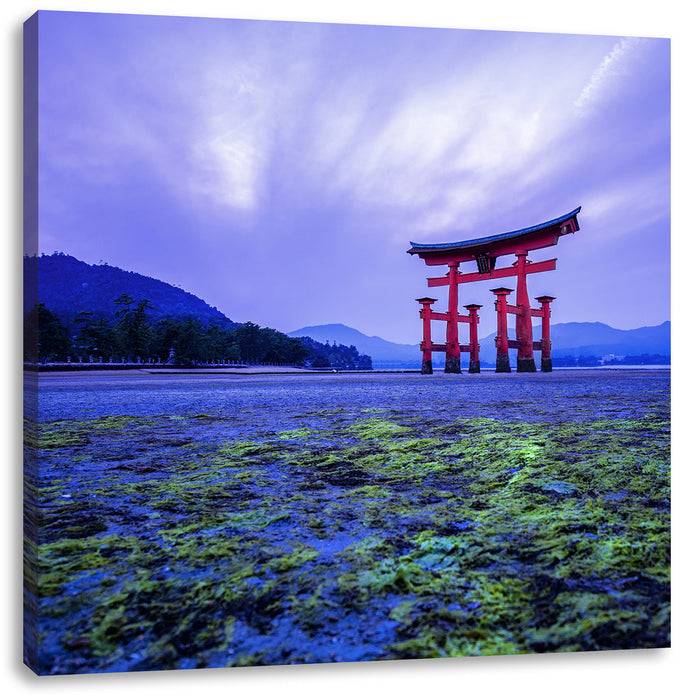 Pixxprint Torii in Hiroshima Japan, Leinwandbild Günstig kaufen