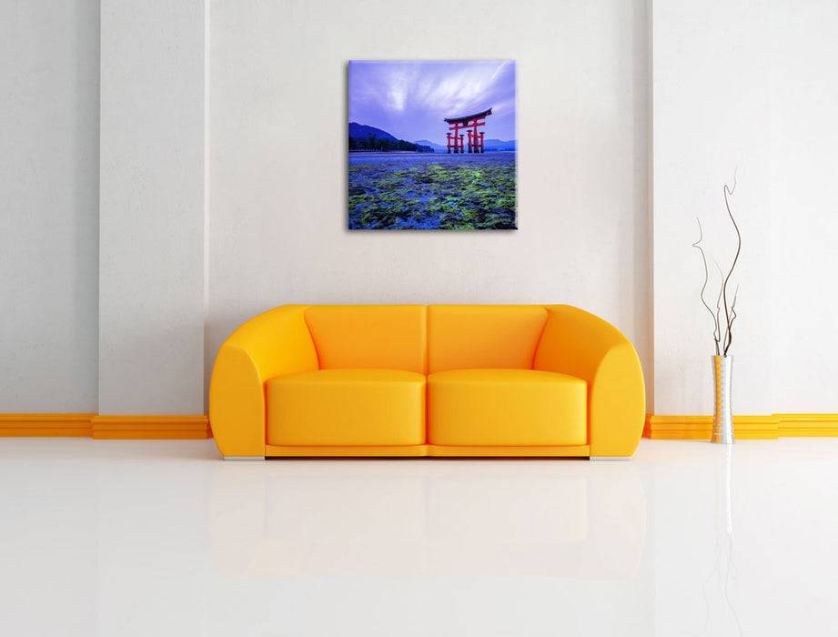 Pixxprint Torii in Hiroshima Japan, Leinwandbild Günstig kaufen