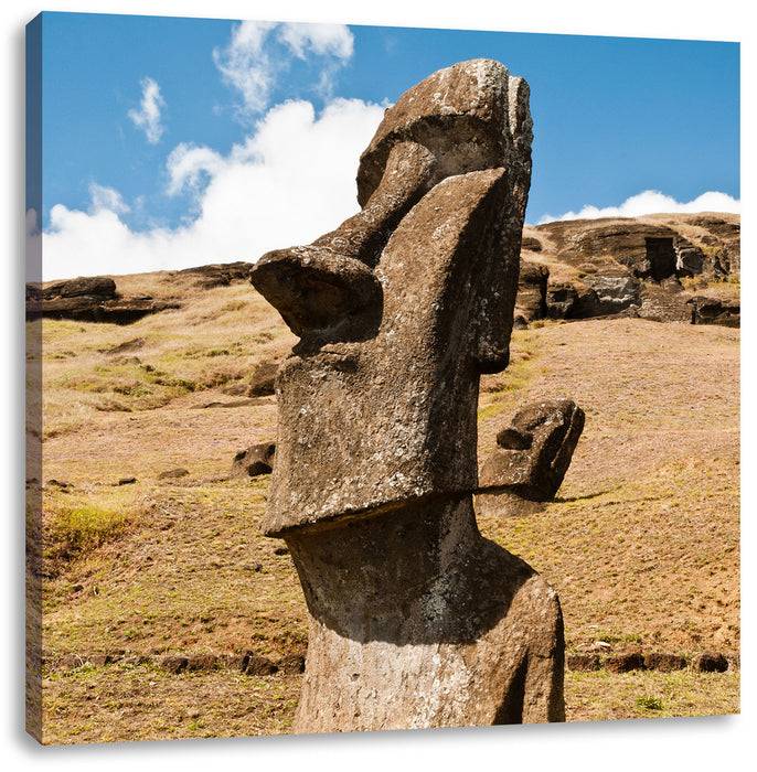 Pixxprint Moai Statue auf den Osterinseln, Leinwandbild Osterangebot