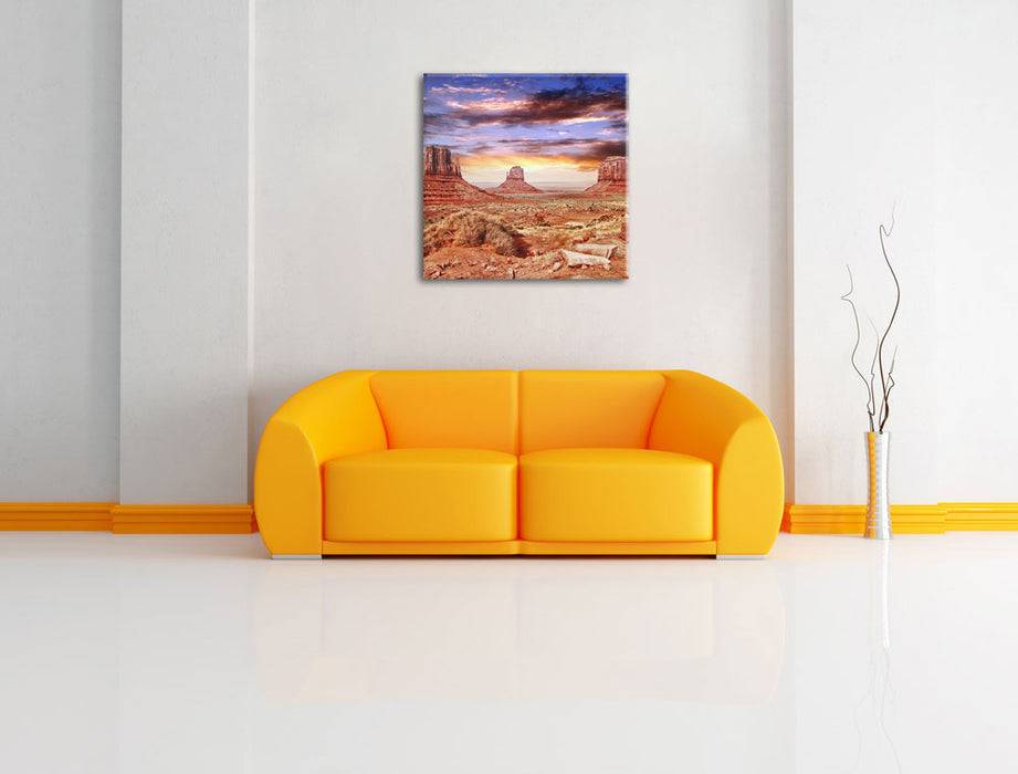 Pixxprint Utah Monument Valley, Leinwandbild Lagerräumung
