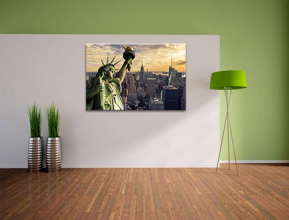 Pixxprint Freiheitsstatue in New York, Leinwandbild Exklusive Angebote