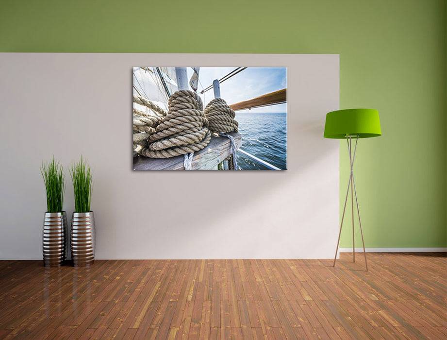 Pixxprint Tau auf einem Schiff, Leinwandbild Super Sparpreis