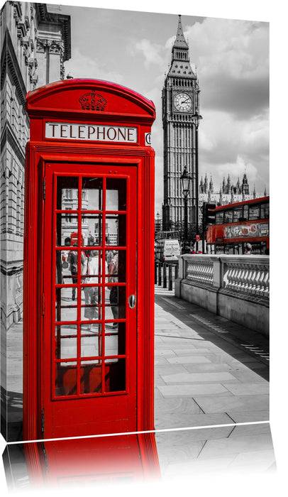 Pixxprint Telefonzelle London, Leinwandbild Wochenangebot