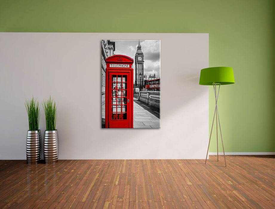 Pixxprint Telefonzelle London, Leinwandbild Wochenangebot