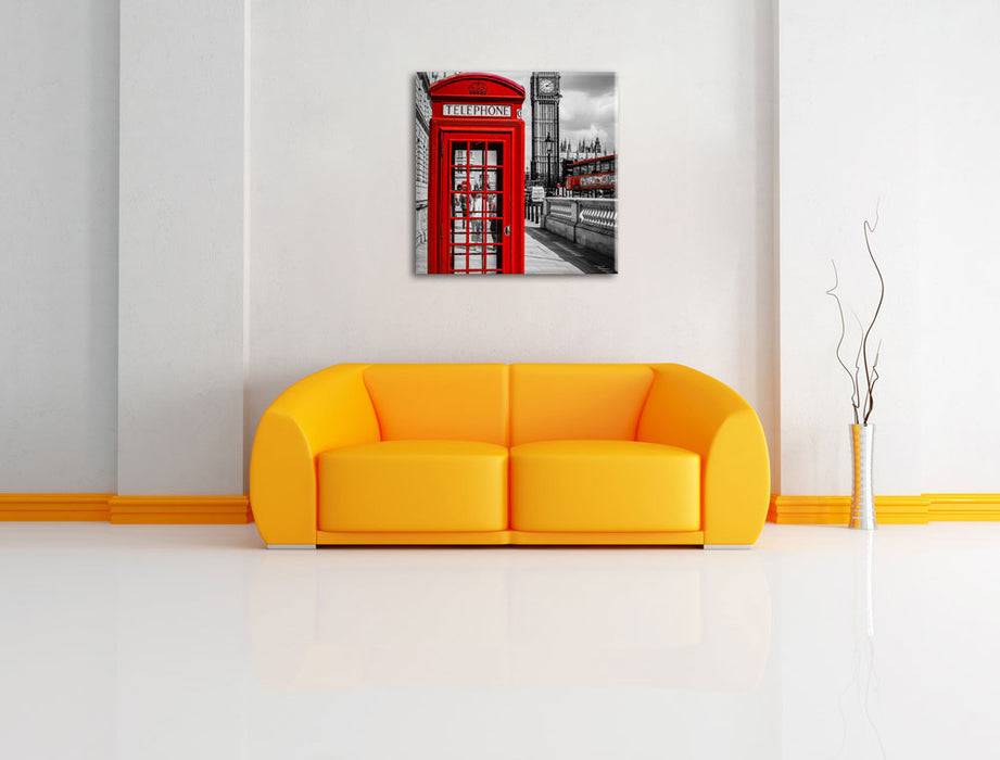 Pixxprint Telefonzelle London, Leinwandbild Wochenangebot