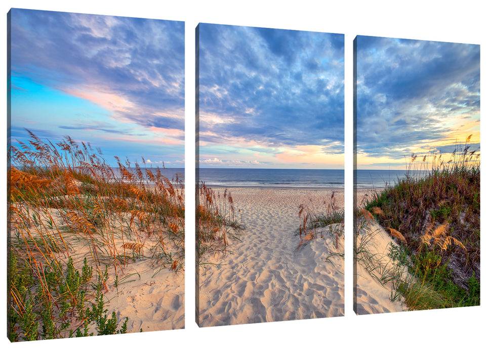Pixxprint Düneneingang mit Meerblick, Leinwandbild JETZT KAUFEN