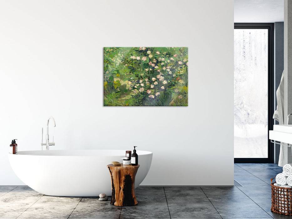 Pixxprint Vincent Van Gogh - Rosen , Glasbild Bis zu 65% Rabatt