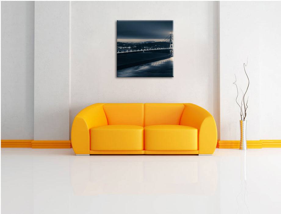 Pixxprint Golden Gate Bridge in New York, Leinwandbild im Angebot