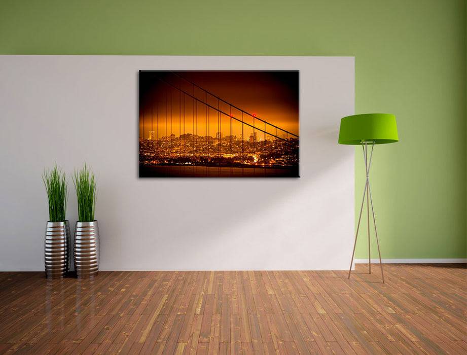 Pixxprint San Francisco Skyline, Leinwandbild Schlussverkauf