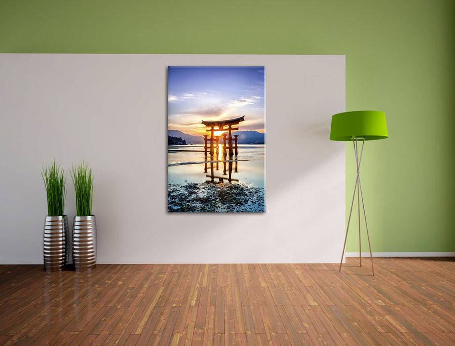 Pixxprint Torii Gate in Miyajima Japan, Leinwandbild Meist gekauft