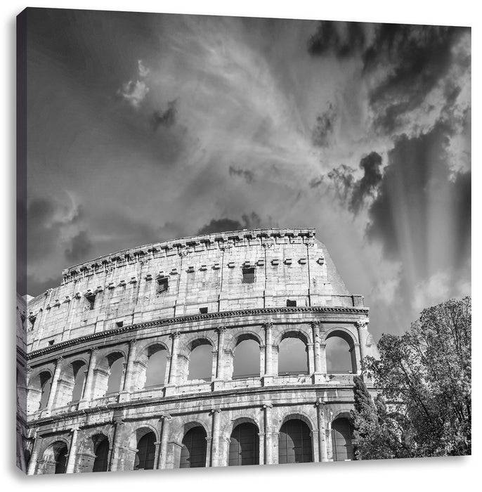 Pixxprint klassisches Colloseum in Rom, Leinwandbild Blitzverkäufe