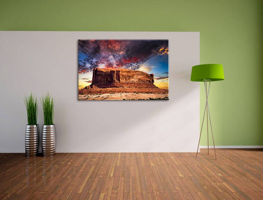 Pixxprint Monument Valley, Leinwandbild Fabrik Onlineshop