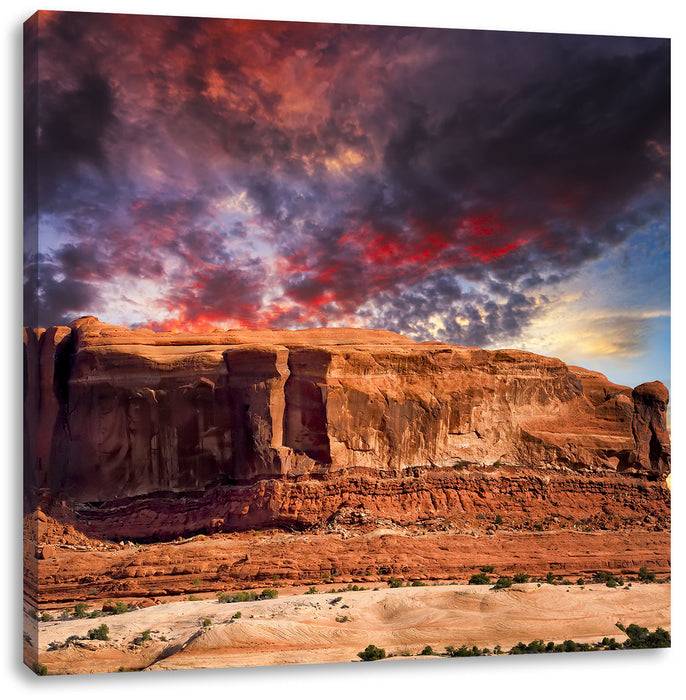 Pixxprint Monument Valley, Leinwandbild Fabrik Onlineshop
