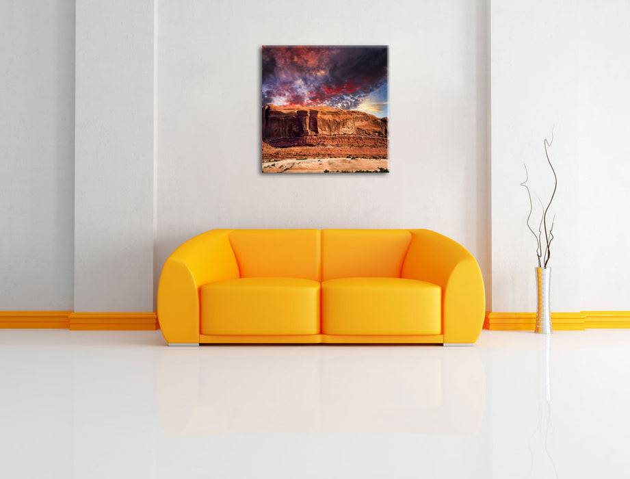 Pixxprint Monument Valley, Leinwandbild Fabrik Onlineshop