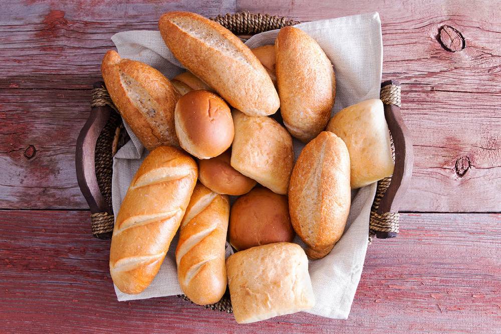 Pixxprint Frische knusprige Brötchen, Glasbild Weihnachtsangebot