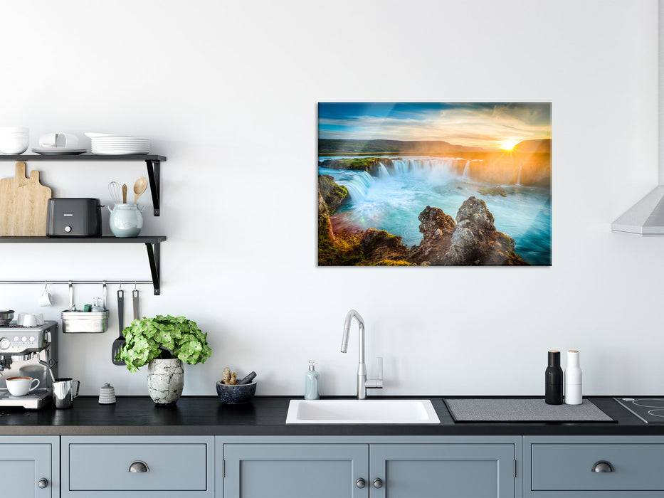 Pixxprint Wasserfall, Glasbild Neueste Mode
