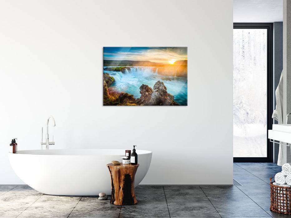 Pixxprint Wasserfall, Glasbild Neueste Mode