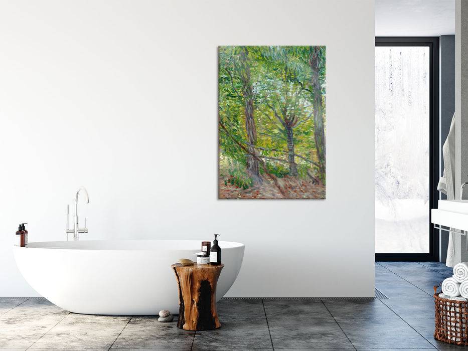 Pixxprint Vincent Van Gogh - Bäume , Glasbild Kauf eins, bekomm eins gratis