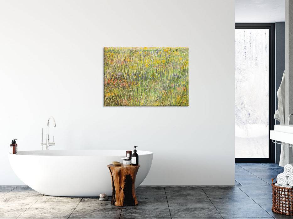 Pixxprint Vincent Van Gogh - Gras-Stelle , Glasbild Tägliche Deals