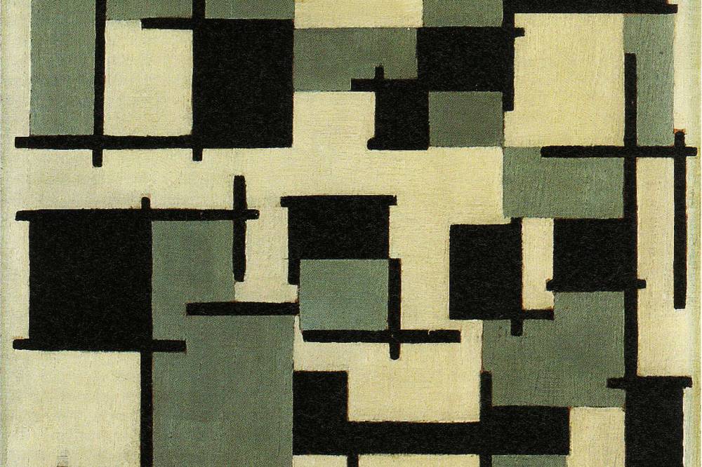Pixxprint Theo van Doesburg - Komposition XIII , Glasbild Tiefpreis