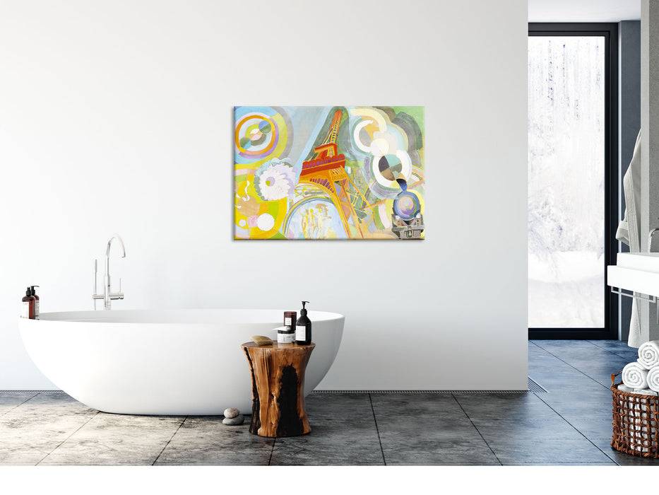 Pixxprint Robert Delaunay - Luft Eisen und Wasser-Studie , Glasbild Neueste Stile