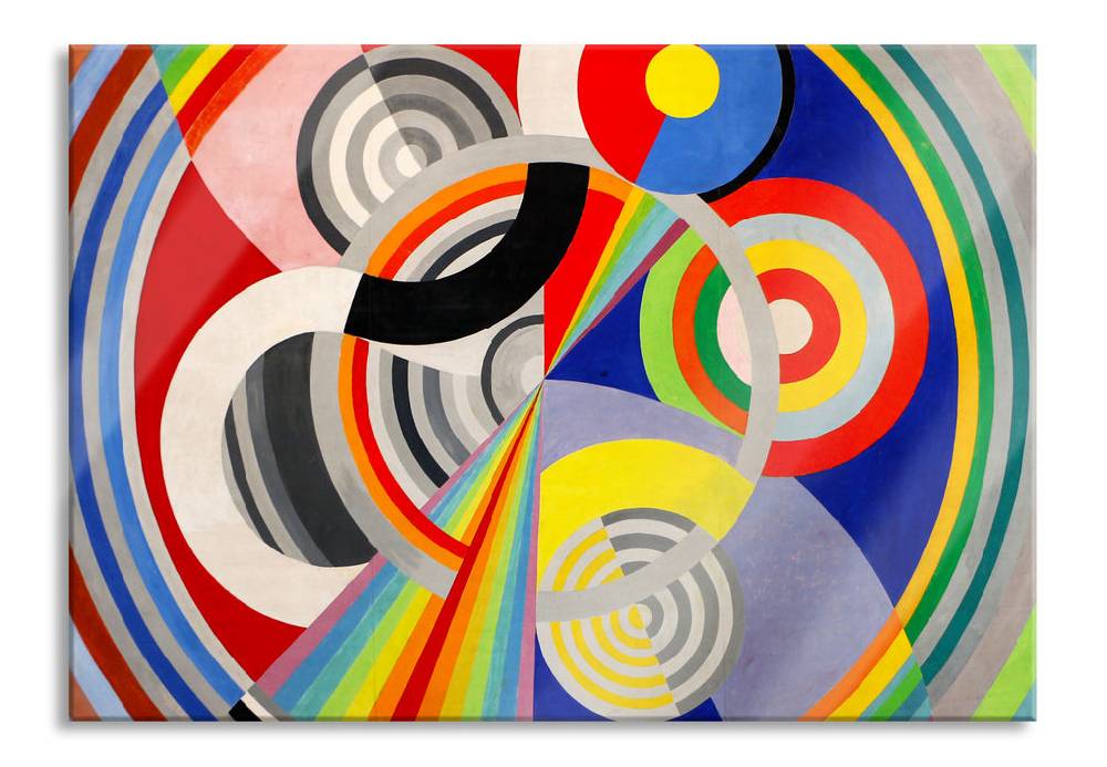 Pixxprint Robert Delaunay - Rhythmus, Glasbild Nur für heute