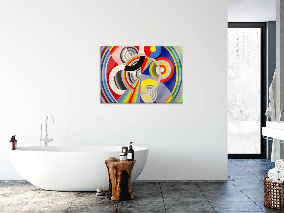 Pixxprint Robert Delaunay - Rhythmus, Glasbild Nur für heute