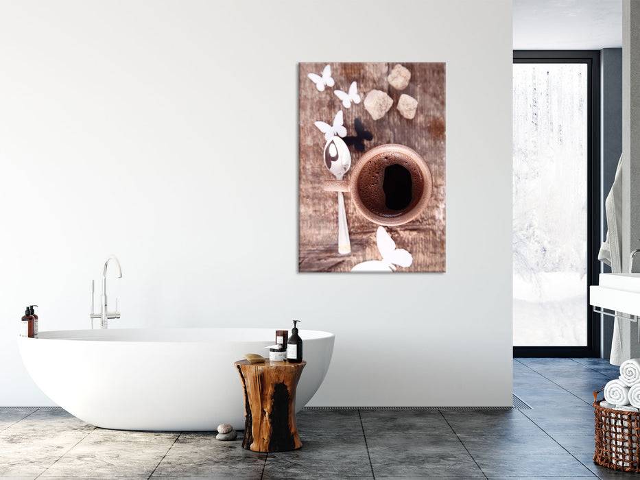 Pixxprint Tasse Kaffee, Glasbild 2025