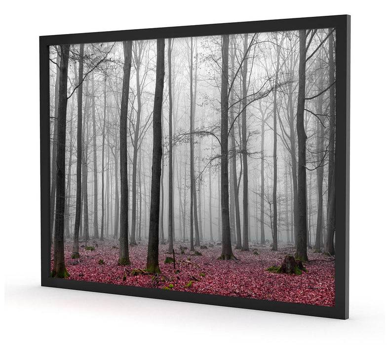 Pixxprint abstrakter Wald, Poster mit Bilderrahmen Flash Sale