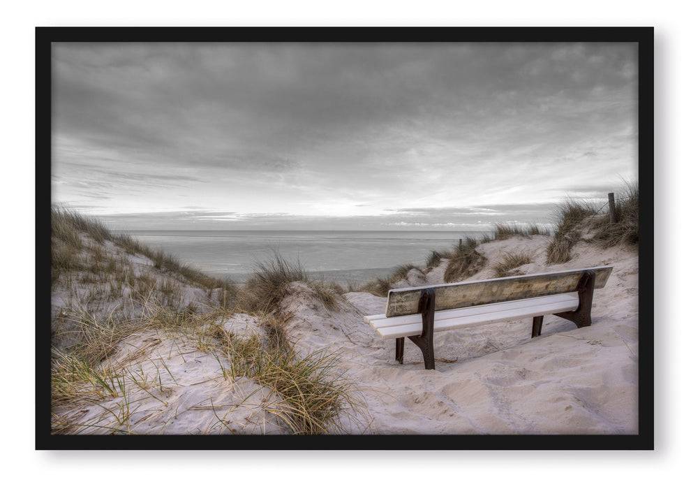 Pixxprint Blick auf das Meer, Poster mit Bilderrahmen Online Outlet