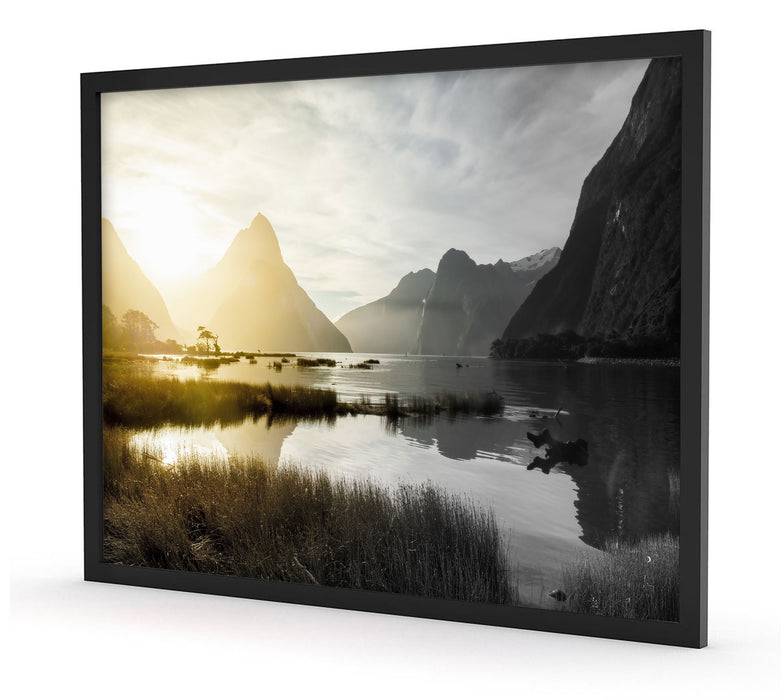 Pixxprint Milford Sound Neuseeland, Poster mit Bilderrahmen Saisonale Angebote