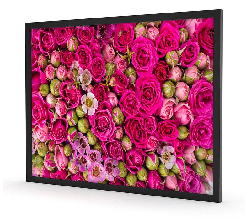 Pixxprint Blumen, Poster mit Bilderrahmen Vierteljährliche Förderung