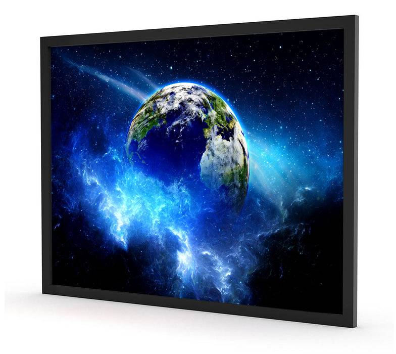Pixxprint Planet Erde, Poster mit Bilderrahmen Black Friday Preise
