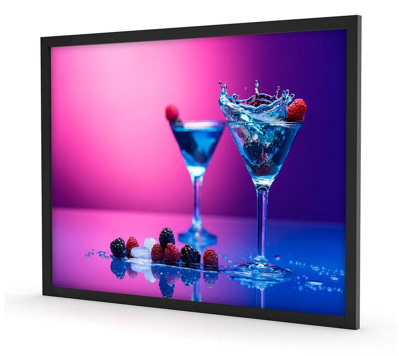 Pixxprint Coole Cocktails, Poster mit Bilderrahmen Schlussverkauf