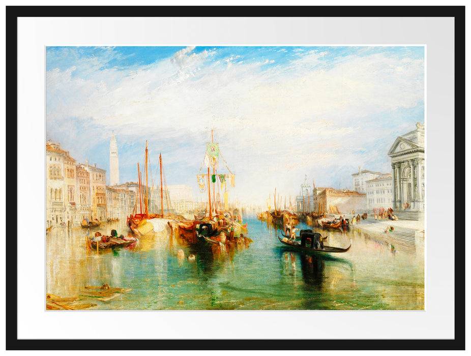 Pixxprint William Turner - Venice from the Porch of Madonna dell, im Galerie-Passepartout Bilderrahmen Flash Sale