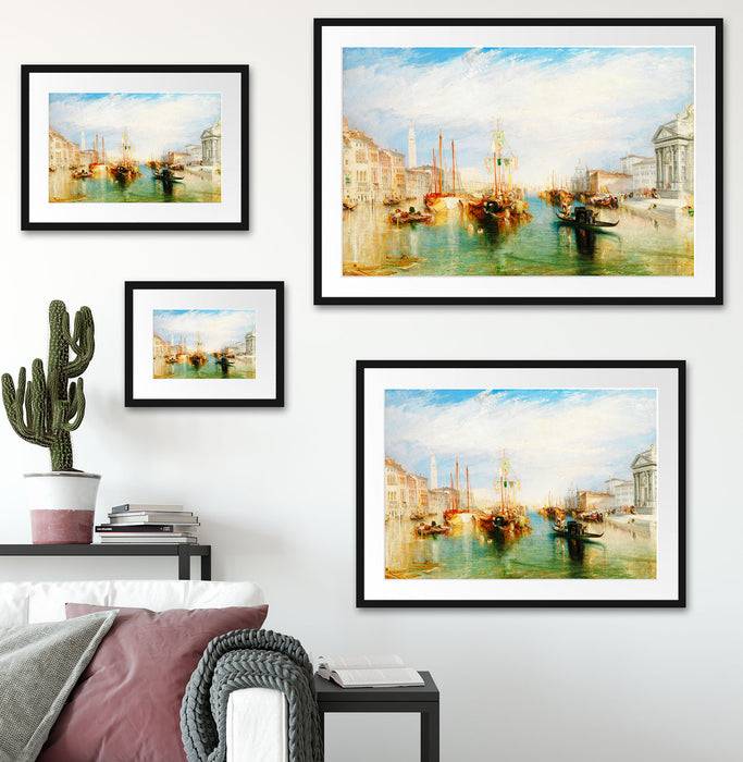 Pixxprint William Turner - Venice from the Porch of Madonna dell, im Galerie-Passepartout Bilderrahmen Flash Sale